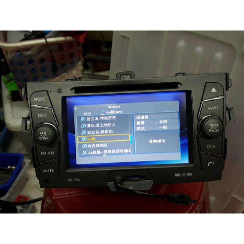 豐田09-12年ALTIS車美仕原廠7吋專用主機 DVD GPS USB 藍芽