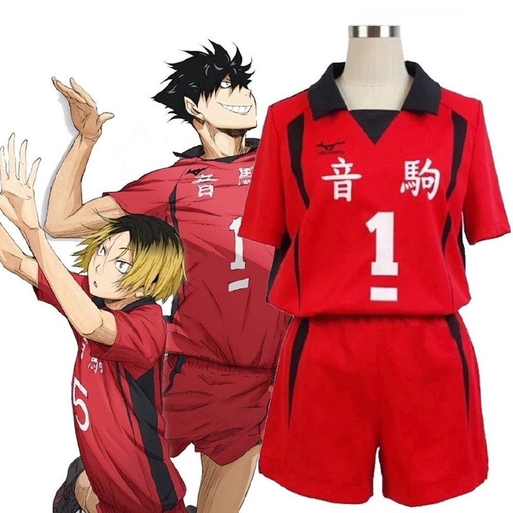 男女球衣排球少年音駒高中排球服黑尾鐵朗 孤爪研磨1號5號球衣上衣短褲運動服隊服cos服男裝排球服隊服