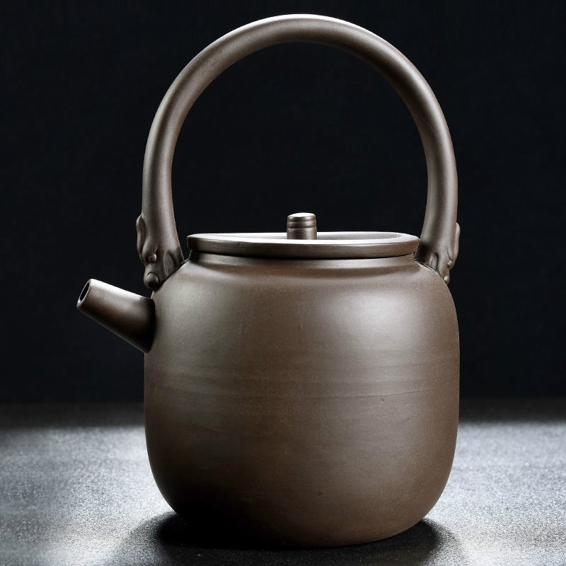 【紫砂提梁茶壺】紫砂陶瓷耐熱過濾泡茶壺家用茶水分離泡茶器花茶具套裝【茶具】