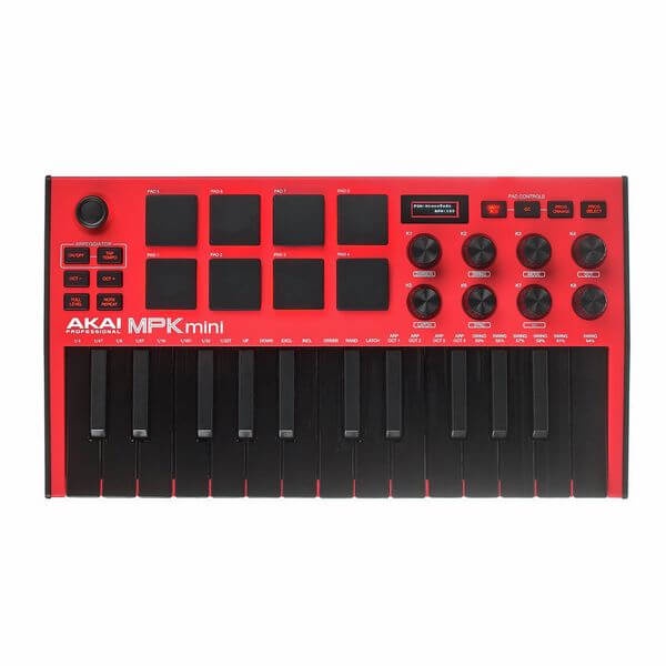【帝米數位音樂】AKAI MPK Mini mk3 主控鍵盤，限量紅色