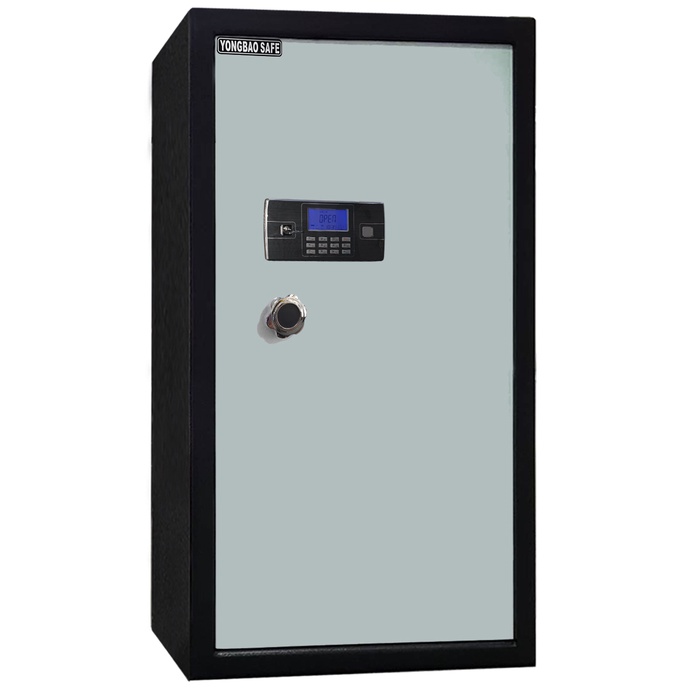液晶防火防盜型保險櫃(QC-1255)《永寶保險櫃Yongbao Safe》極致灰防火保險箱 家用保險櫃 大型 公司用