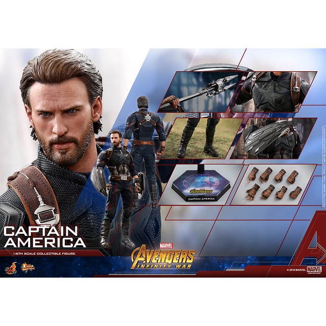 野獸國 Hot Toys – MMS480 –《 復仇者聯盟 3 無限之戰 》 美國隊長 Captain America