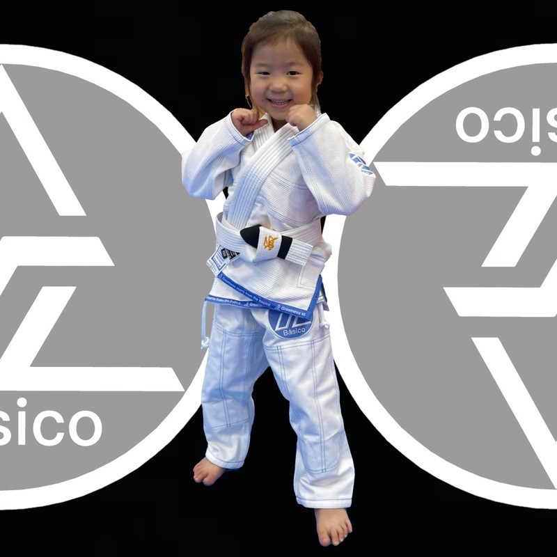 柔術浪人系列  Basico KIDS GI （White）柔術兒童/青少年轻量级道服（白色） 白色道帶