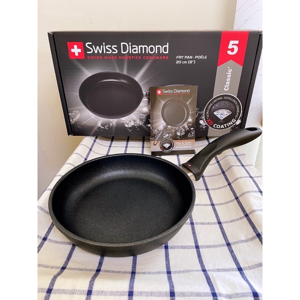 全聯 Swiss diamond 20cm 瑞士原裝鑽石圓煎盤 鑽石平底鍋