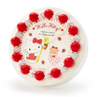 【PINK】 Hello Kitty 草莓蛋糕造型時鐘/掛鐘