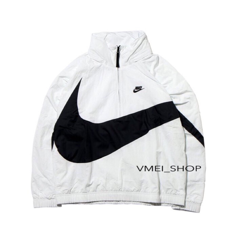 nike logo coat