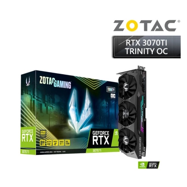 【ZOTAC 索泰】 GAMING GeForce RTX 3070 Ti Trinity OC 顯示卡