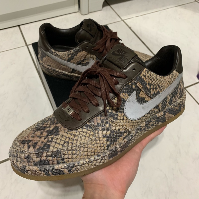 Nike Air Force 1 Downtown Low Python Snakeskin AF1 蟒紋 3M反光