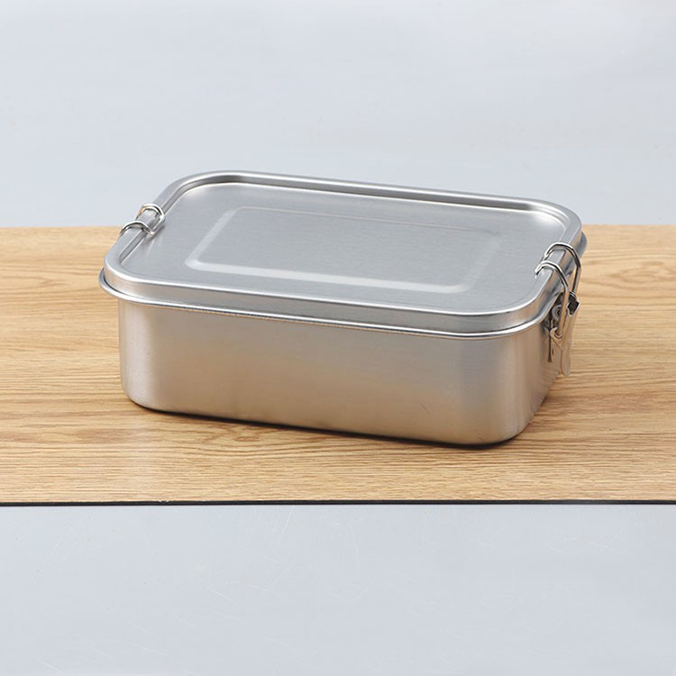 Linox 304不鏽鋼 方型密封便當盒 800/1200ml 餐盒 保鮮盒