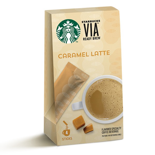 Starbucks 台灣星巴克 星巴克VIA®風味即溶咖啡-焦糖風味那堤