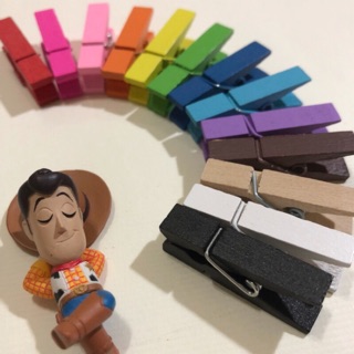 [Woody ❤️ Instant ] 拍立得 原色/彩色 木夾 ✖︎ 麻繩 ✖︎ 無痕釘 ｜相片夾；照片夾