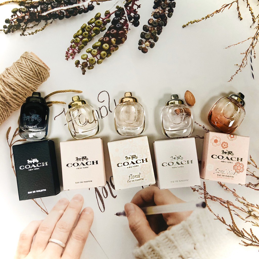 COACH 時尚經典 男性 女淡香水/淡香精/芙洛麗/嫣紅芙洛麗/時尚藍調/時尚戀紅  4.5ml  迷你小香水『WNP