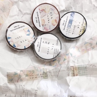 日本原創ヨハクClear masking tape透明系列第一彈