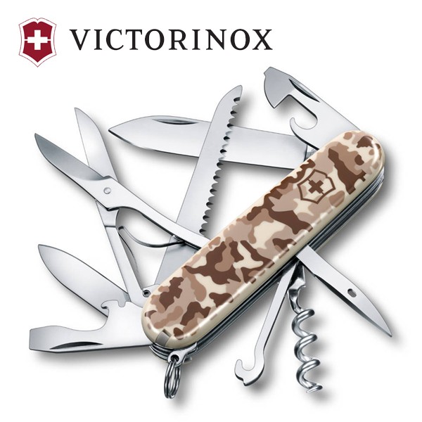 【victorinox】1.3713.941【沙漠迷彩/15功能/91mm】HUNTSMAN 維氏瑞士刀