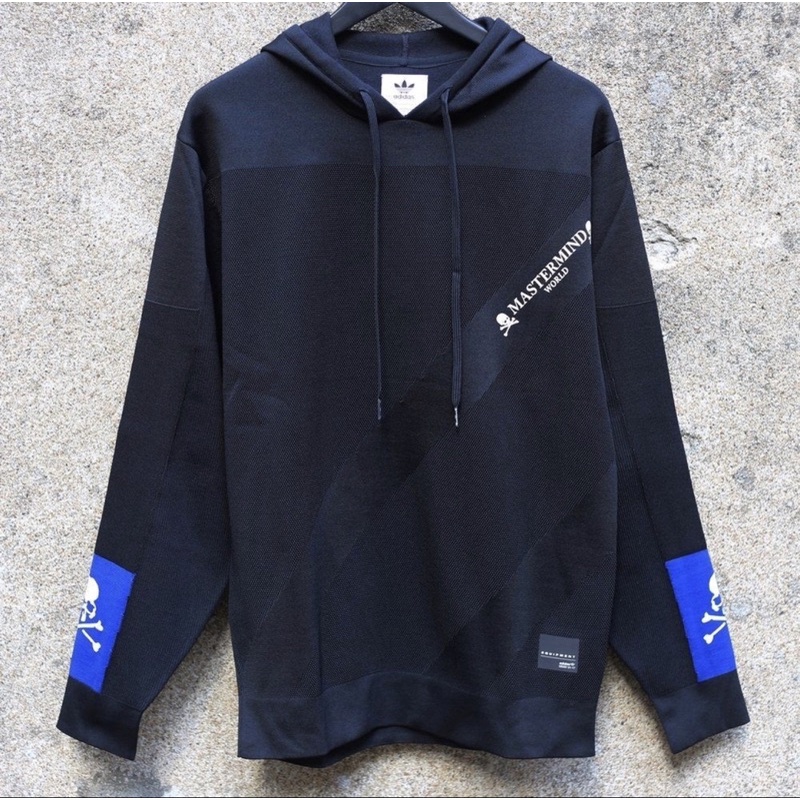 Mastermind World x Adidas Hoodie  CG0753 聯名 雙袖 藍骷顱 帽T