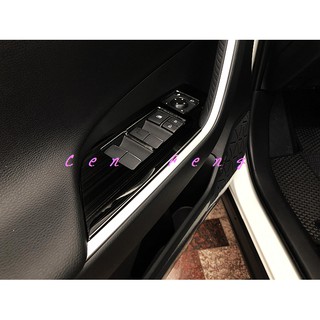 涔峰ＣＦ☆(黑鈦)TOYOTA 19年 RAV4 5代 五代 玻璃開關飾板 車窗開關飾板 車窗開關面板 窗戶開關 防刮