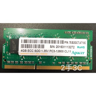 DDR3 4GB ECC SOD 1.35V PC3-12800