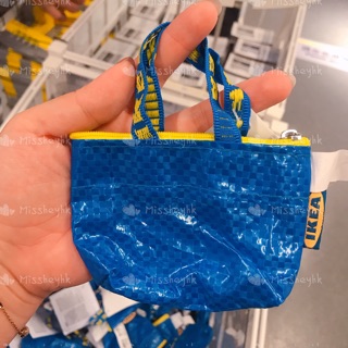 Image of 蜜絲黑*香港代購/香港IKEAx藍色購物袋吊飾零錢包零錢袋/防水好用/台灣買不到/保證正品門市購入！正版商品