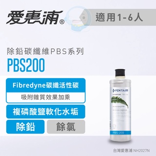 【愛惠浦Everpure】原廠公司貨 除鉛碳纖維型淨水器濾芯/濾心PBS200【臺灣優水淨水生活館】