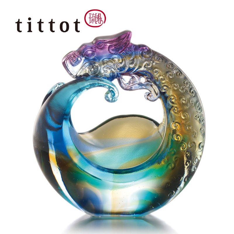 【tittot 琉園丨信心龍騰】琉璃 藝術品 收藏 擺飾