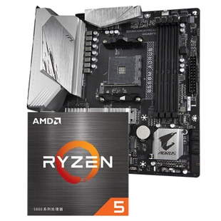 AMD R5 5600G CPU + 技嘉 B550M AORUS PRO AX 主機板帶WIFI藍牙（M-ATX)