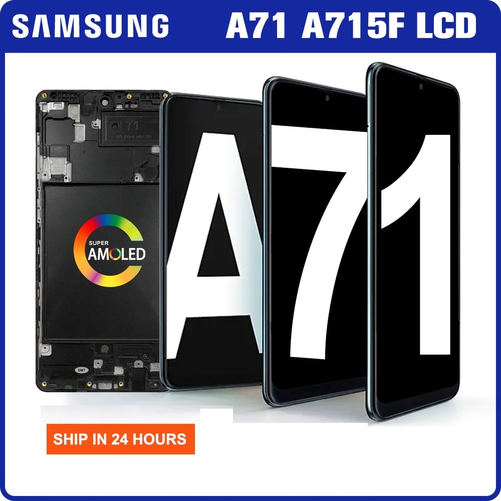 AMOLED手機熒幕總成適用於三星Samsung Galaxy A71 A715 A715F A715FD 維修替換件