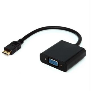 【保固六個月】mini HDMI TO VGA音源孔 免電源轉換線(10公分) (type-C mini)
