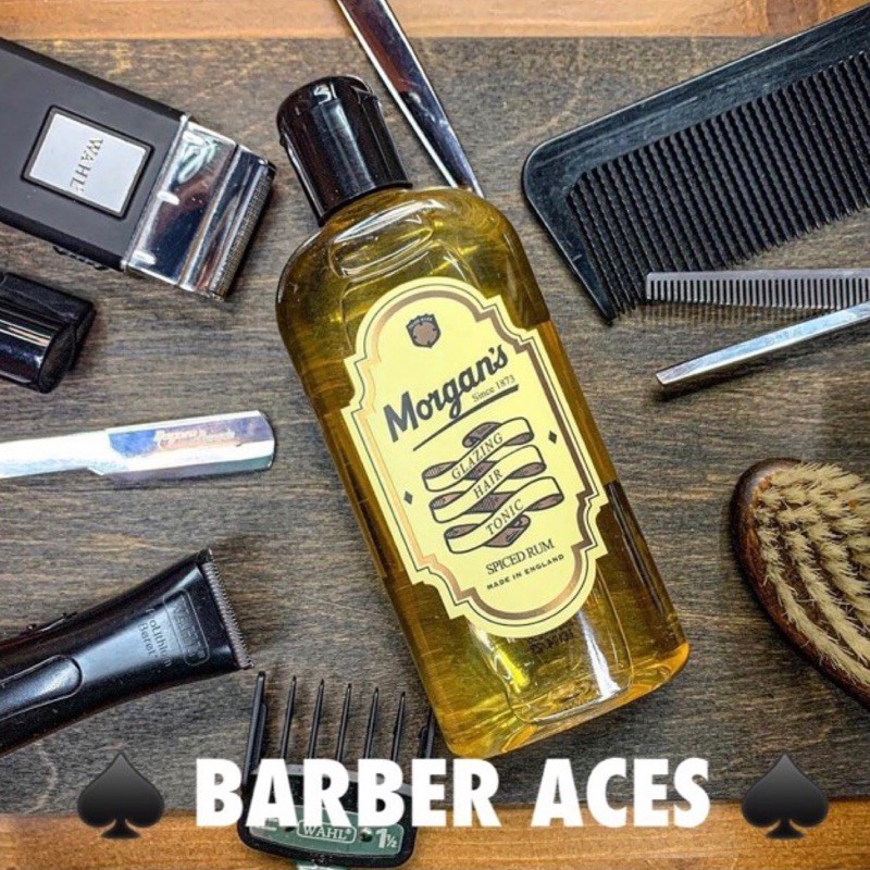《BARBER ACES》Morgan's Glazing Hair Tonic 造型順髮水 撫平毛躁蓬鬆輕盈 打底用