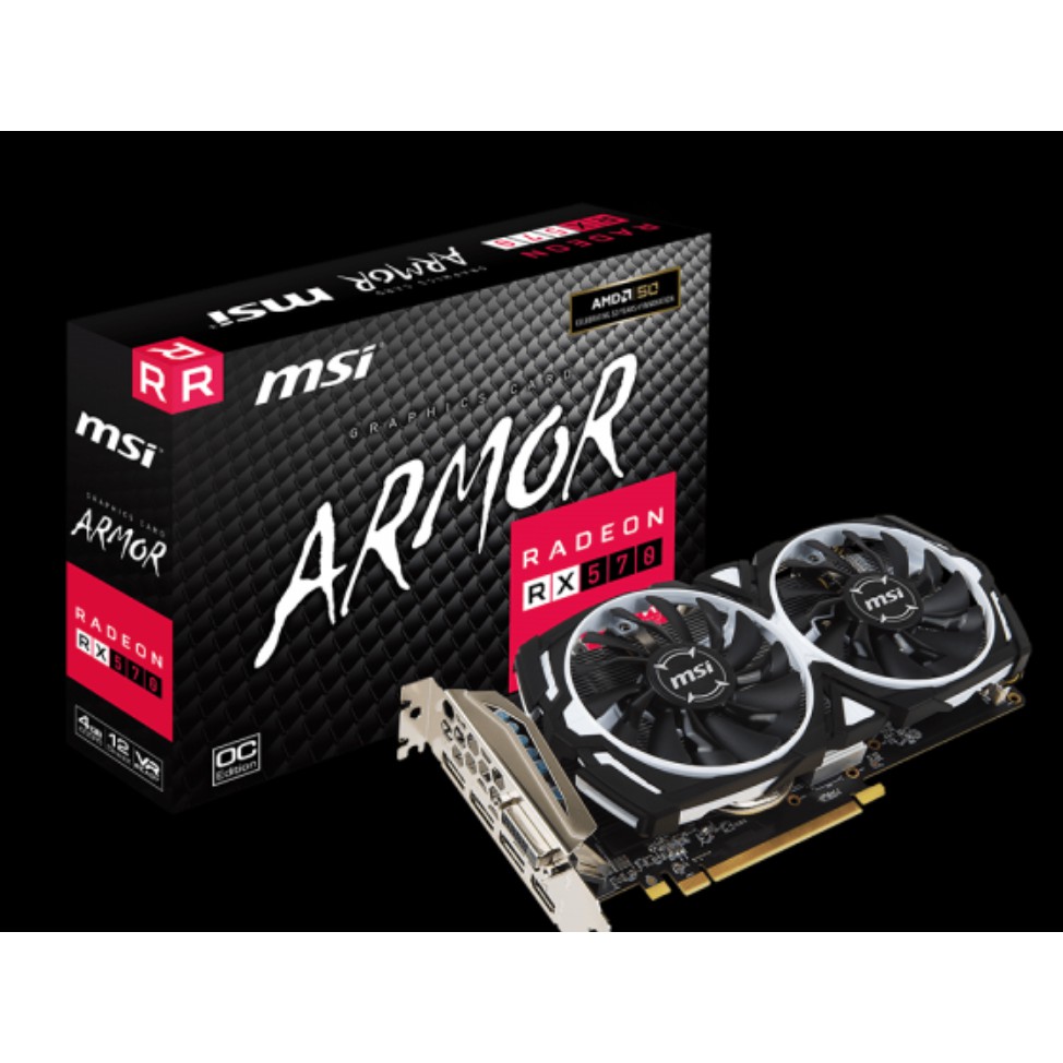 MSI Radeon RX 570 ARMOR 8G | 蝦皮購物