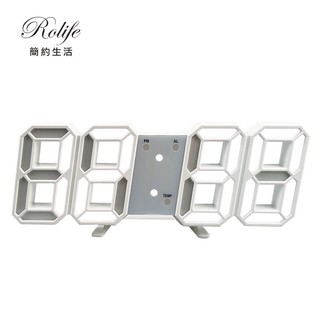 韓系3D數字電子鐘 3D數字時鐘 科技電子鐘 LED數字鐘 立體電子時鐘 時鐘 電子鬧鐘 掛鐘 小夜燈 電子鐘 數字時鐘