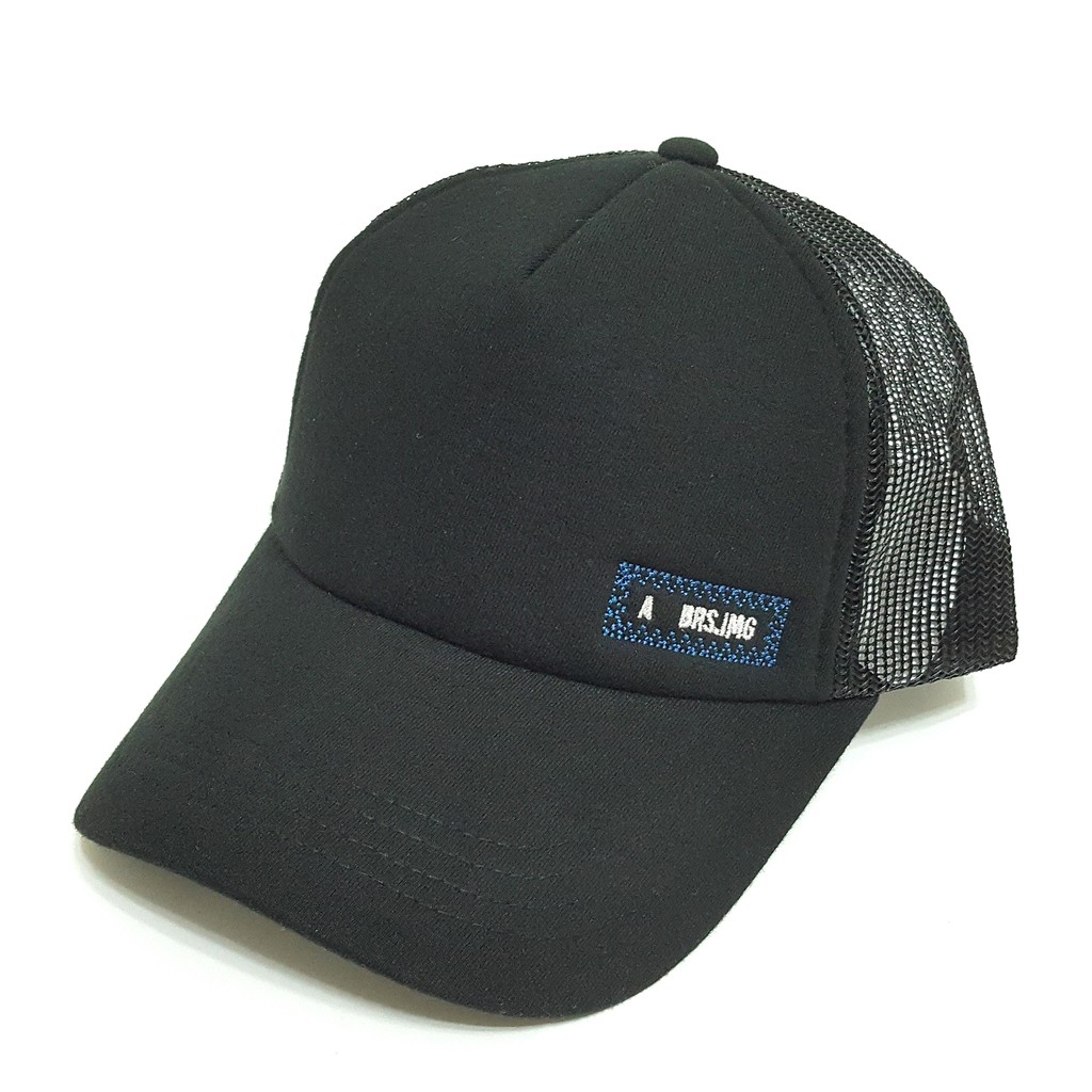 帽子專賣店【韓國 質感優小字母圖樣網帽 棒球帽 帽子】 黑色現貨   大頭圍款式 T001 BROSS