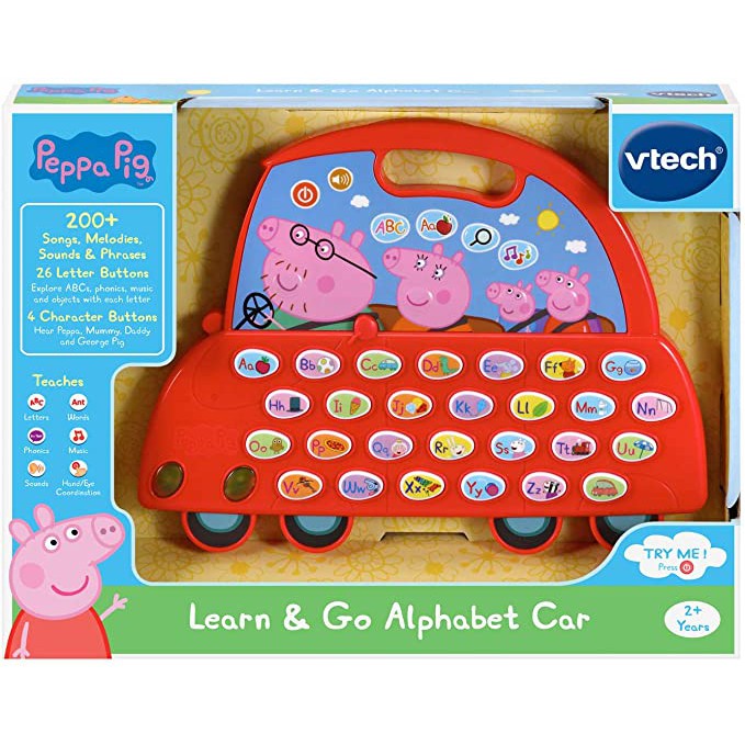 [美國現貨]VTech Peppa Pig Learn and Go 字母車 佩佩豬 粉紅豬小妹 字母學習