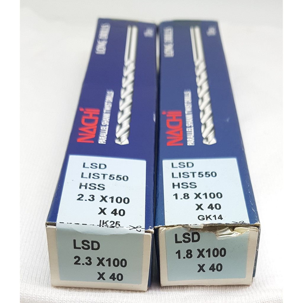 特價出清 日本NACHI 直柄鑽頭 LIST 550 系列 L100 1.1MM-3.0MM LSD1.1X100