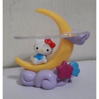 Sanrio~Hello Kitty 雲朵上躺月亮的Kitty公仔/擺飾