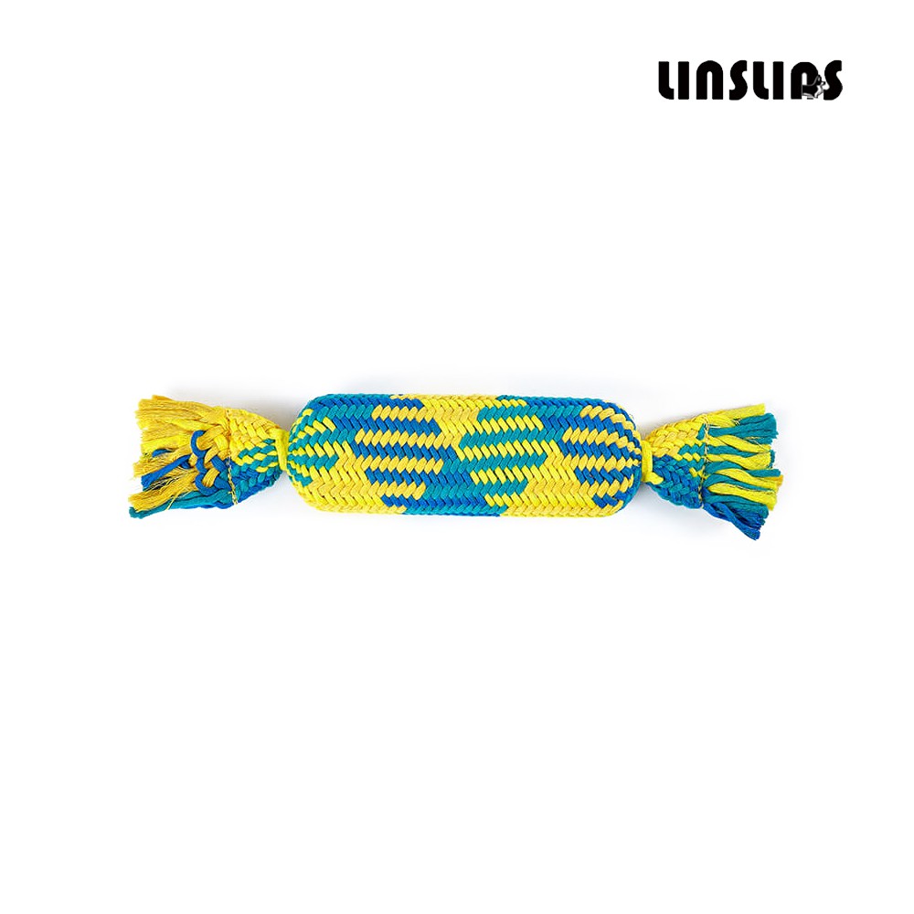 LINSLINS 尖叫糖果狗咬繩 狗玩具 狗咬繩 糖果造型 咬繩玩具 棉繩玩具 耐咬 拉扯 狗狗玩具 咬繩 造型玩具 繩