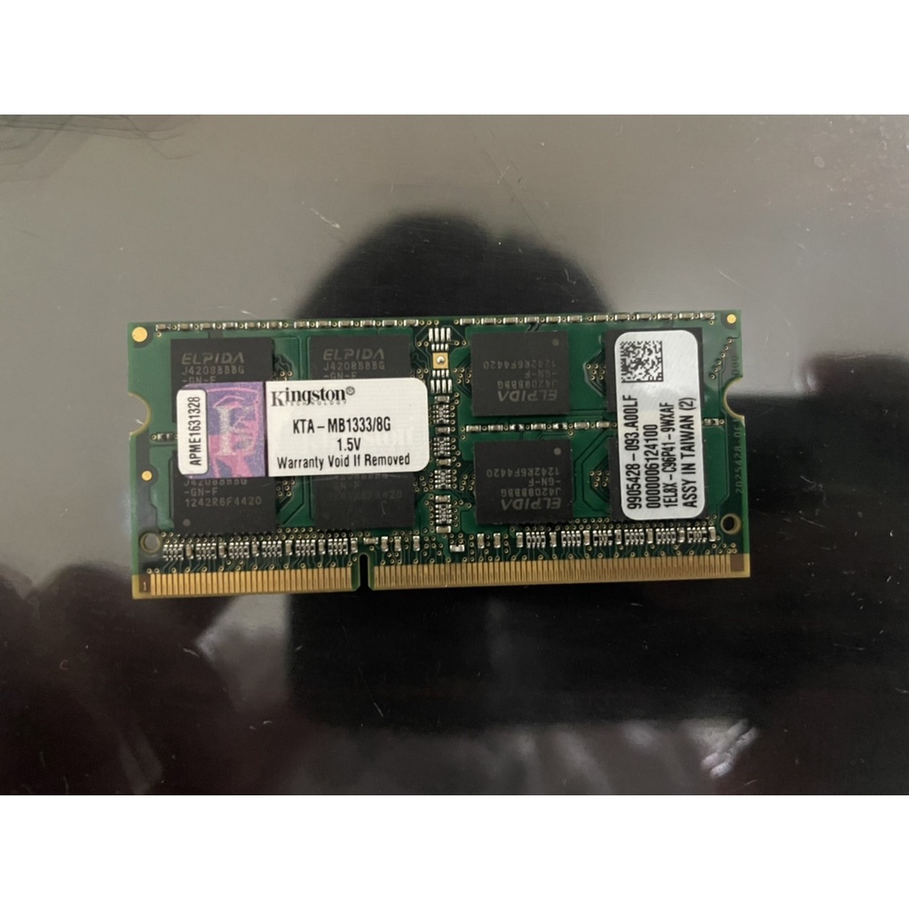 【售】 Mac 專用筆電記憶體 DDR3/1333/8G 原廠終生保固