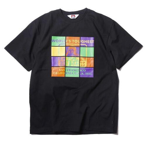 BEN DAVIS - BDZ1-0022-01 COLOR PRINT LOGO TEE 短T (黑色) 化學原宿