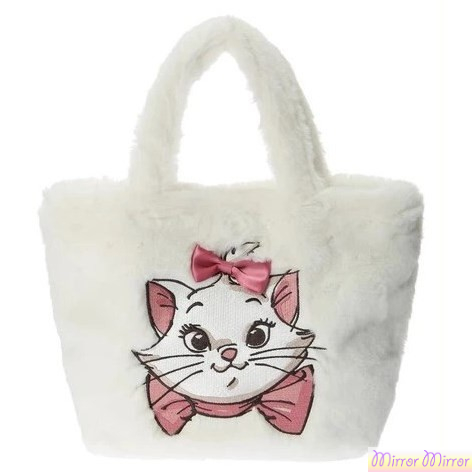 【全新現貨】迪士尼 聯名款 日本Maison de Fleur 瑪麗貓 QQ毛手提袋 瑪麗貓手提包 瑪麗貓手拿包 化妝包