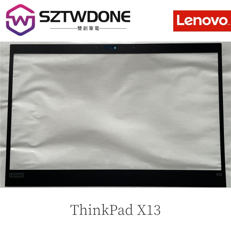 全新原廠筆電適用於聯想 Thinkpad X13 液晶邊框保護套貼紙保護殼 B 蓋帶攝像頭 RGB 孔