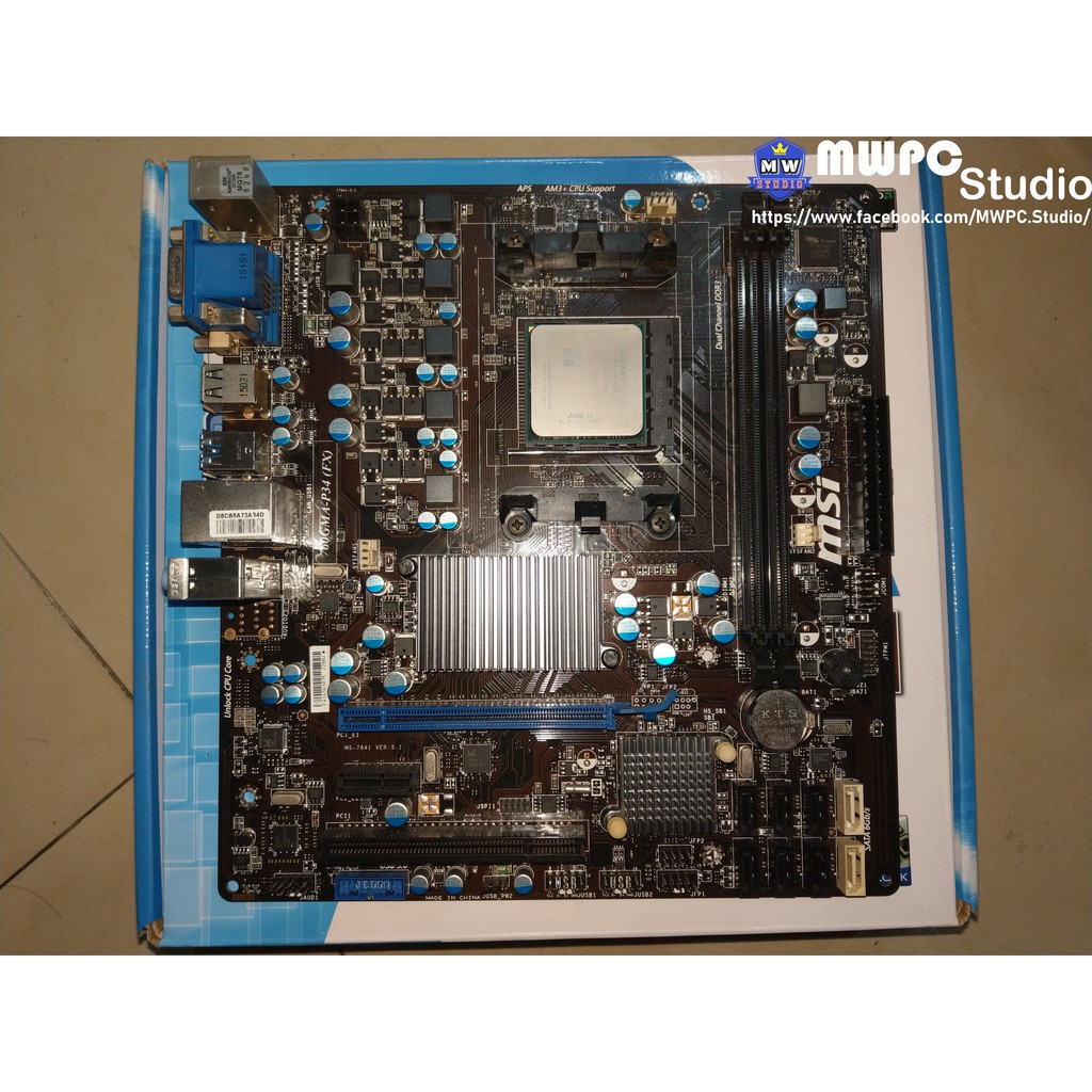 【二手良品】760GMA-P34（FX）＋AMD FX-4100（四核心 3.6GHz 處理器）