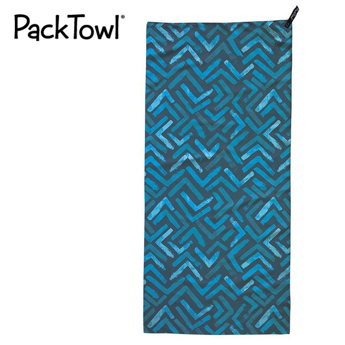 【PackTowl 美國】Ultralite 超輕吸水快乾毛巾 Hand 藍色激流 (11122)
