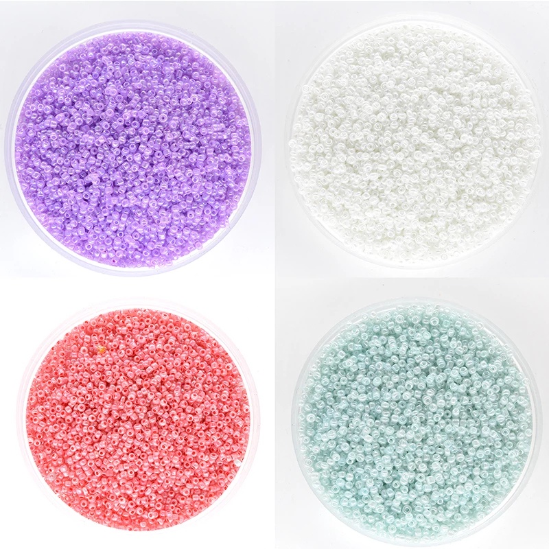 微小的 2mm 800pcs 3mm 300pcs 4mm 100pcs 種子珠多色捷克玻璃間隔散珠水晶珠寶 DIY