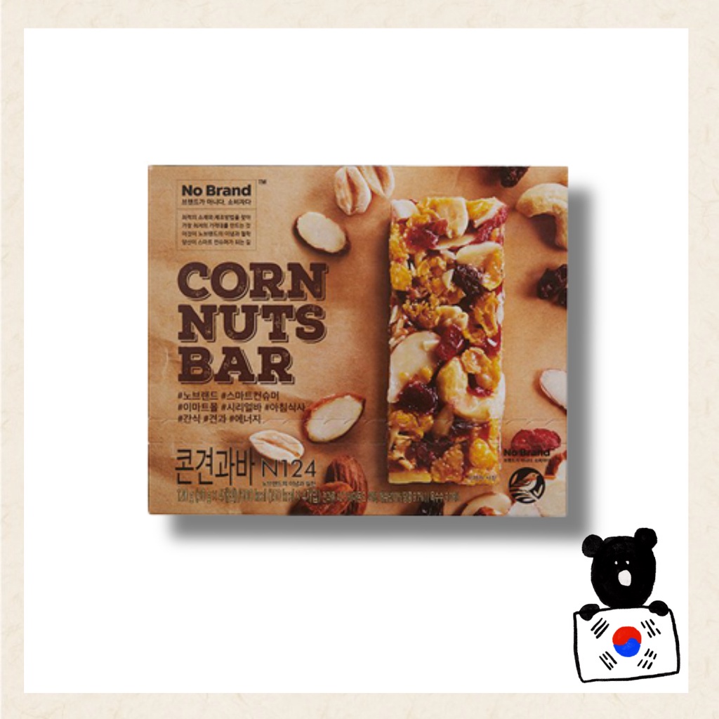 [no brand] 🌽🥜玉米堅果麥片棒🌽🥜 Corn Nut Cereal Bar 120g/韓國餅乾、韓食