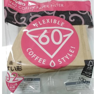 HARIO 日本V60 無漂白濾紙100張 VCF-01 VCF-02 v60 濾杯 陶瓷
