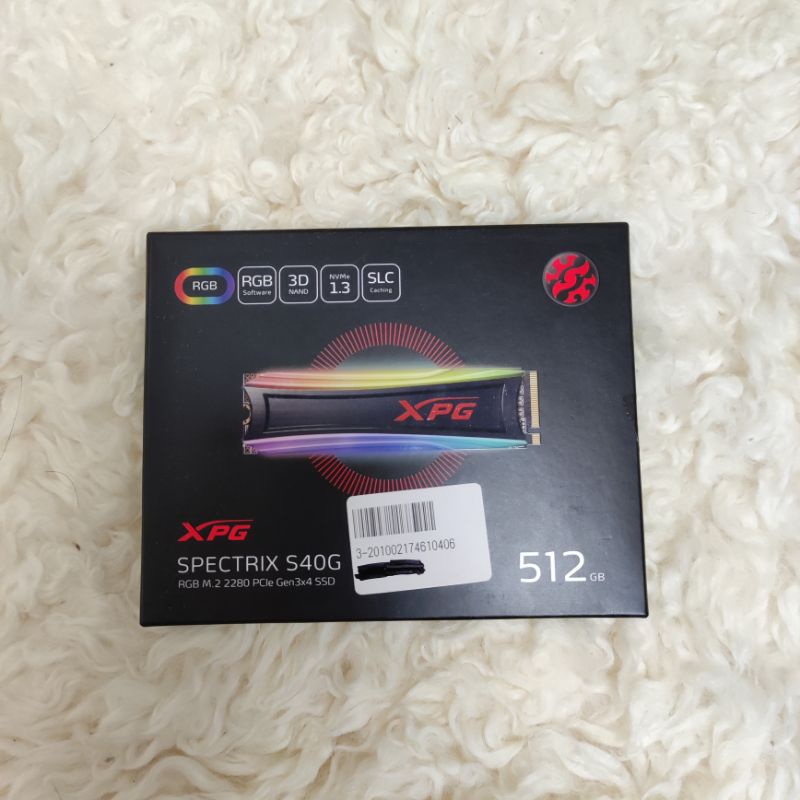 威剛Adata XPG Spectrix S40G RGB 512G M.2 SSD 固態硬碟