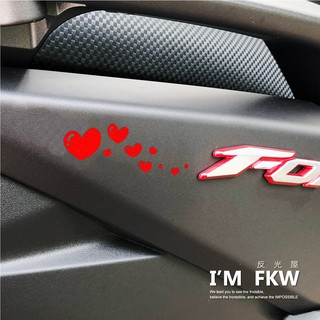 反光屋FKW 愛心 愛心貼紙 反光貼紙 手機貼紙 安全帽貼紙 機車貼紙 汽車貼紙 車身貼紙 可愛 防水貼紙 簡單DIY