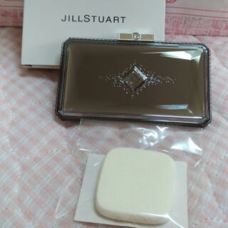 JILL STUART 吉麗絲朵 雪紡粉餅粉盒(附粉撲)限量黑鑽粉盒