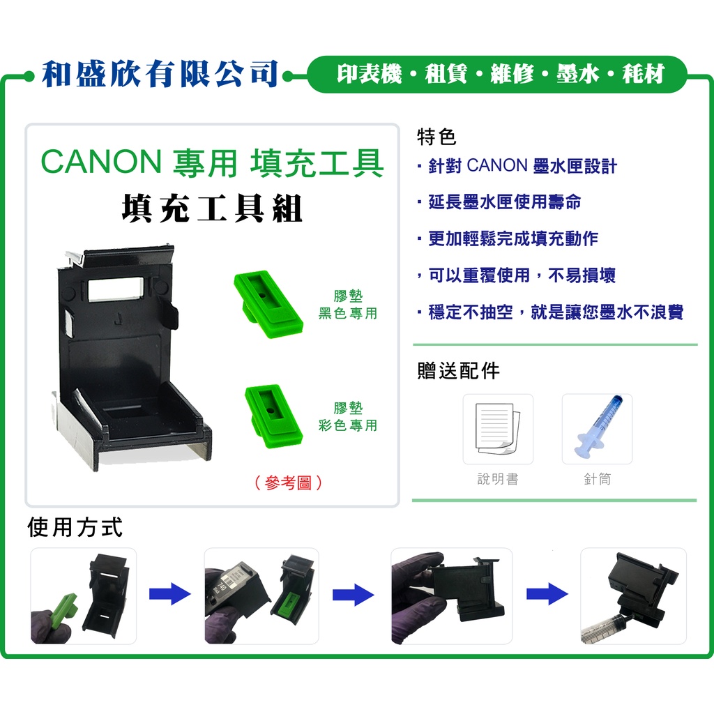 【Pro Ink】連續供墨 DIY - CANON 745 / 746 / 810 / 811 填充工具組 抽墨工具組