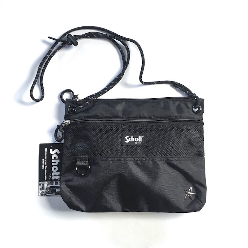 【AUM】 Schott 3199046 Nylon Pouch 輕量尼龍 斜背包 兩色