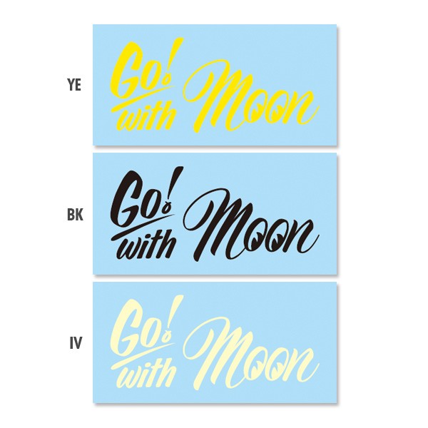 MOONEYES Go with MOON Sticker 轉印貼紙 可貼於汽機單車安全帽 【DM209】